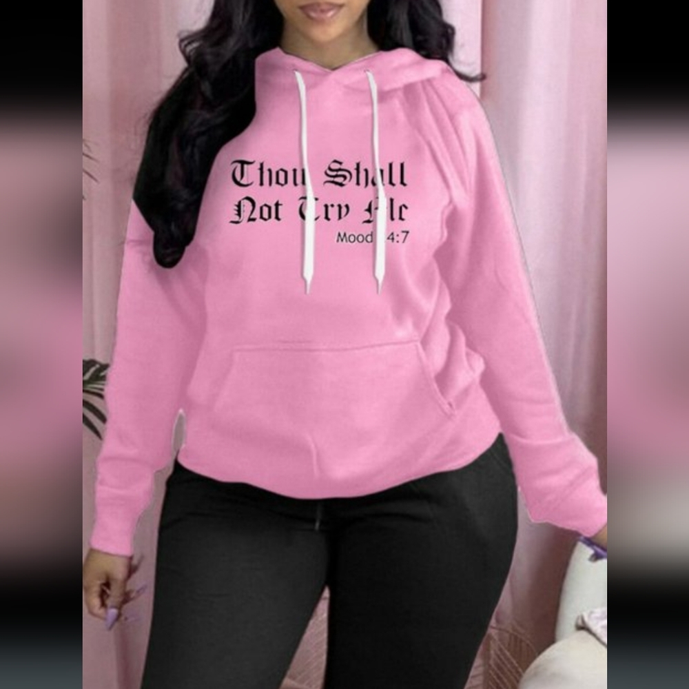 Funny Commandment Hoodie-" Thou Shall Not Try Me"